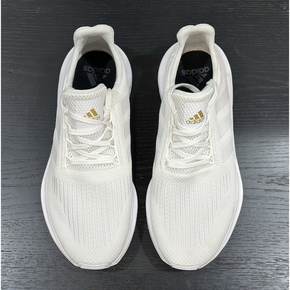 Adidas Swift Run 1.0 Cloud White Gold Metallic Shoes IE7480 Women's Sizes 8 - Picture 3 of 7